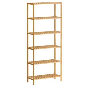 SONGMICS Estantería de Baño de Madera, Estantería Almacenaj…
