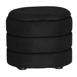 URBNLIVING Puf otomano de terciopelo suave para almacenamie…