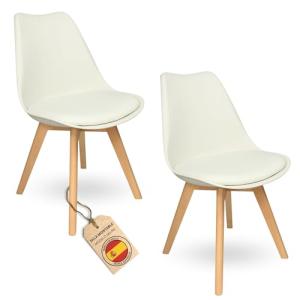 HOME DESIGN & CONFORT Sillas de Comedor Nórdicas con Respal…