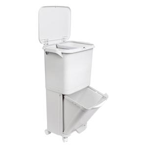 Papelera de reciclaje de clasificación selectiva con pedal,…