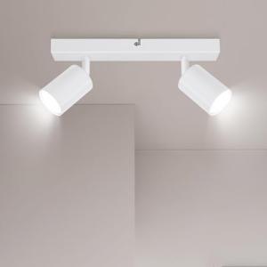 Ketom GU10 Lámpara de Techo con 2 Focos, Focos de Techo Ori…