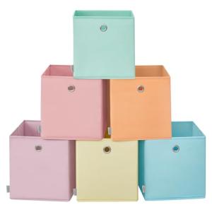 SONGMICS Caja de Almacenaje, Juego de 6, Organizadores Pleg…