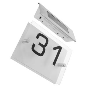 SHINEOFI 1 Juego Lámpara de puerta LED placas con el nombre…