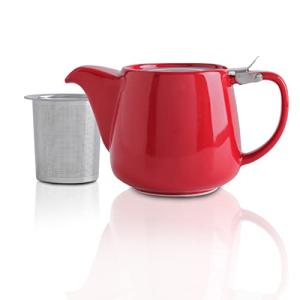 VIVILINEN Tetera de porcelana con tapas SLS e infusor extra…