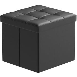 BRIAN & DANY Puff Almacenaje Plegable, Taburete de Almacena…