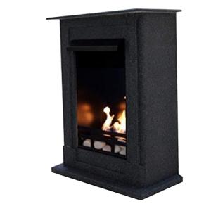 Chimenea Etanol y Gel Modelo Madrid Premium Granito negro