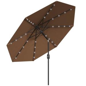 Outsunny Sombrilla Terraza Exterior Ø265 cm Sombrilla de Ja…