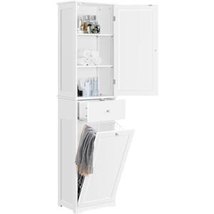 Yaheetech Armario de de Baño Alto Mueble Auxiliar de Baño 4…