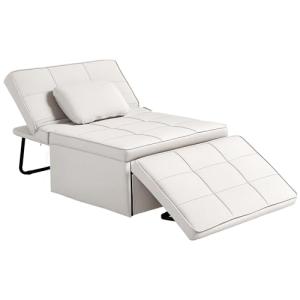 HOMCOM Sofá Cama Convertible Plegable 4 en 1, Sillón Cama P…