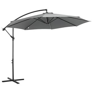 Outsunny Sombrilla de Jardín Ø300x250 cm Parasol Excéntrico…