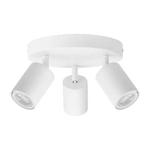 Klighten Focos de Techo GU10 con 3 Focos, Blanco, Focos Aju…