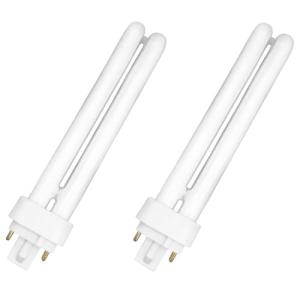 Tradineur - Pack de 2 bombillas de bajo consumo, 2 tubos, G…