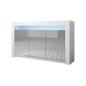 MB Muebles Bonitos, Aparador Aker con Luz LED y 3 Puertas p…