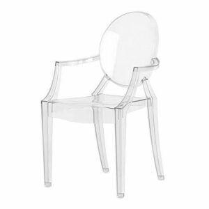 Kartell Lou Ghost - Silla, Policarbonato, Cristal, 37 x 63…
