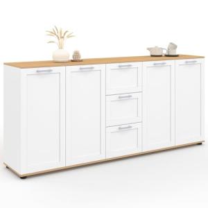 IDMarket VITO XXL - Aparador de 180 cm, 4 puertas con 3 caj…