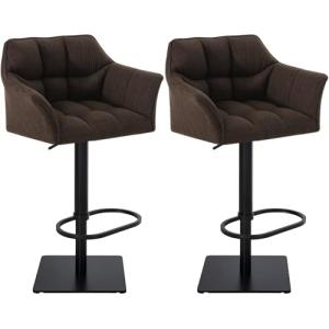 CLP Set de 2 taburetes Damaso tapizados en Tela I 2 Taburet…