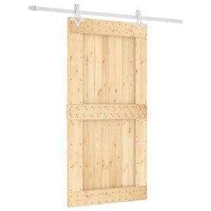 vidaXL Puerta Corredera, Puerta Colgante con Herrajes, Puer…