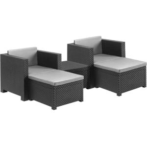 SP Berner - Set de Muebles de Jardín y Terraza Sira Color G…