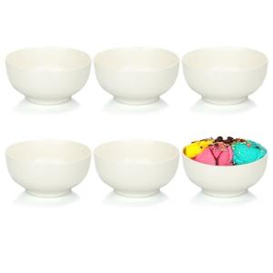 com-four® 6x cuencos de cereales de porcelana de hasta 600…