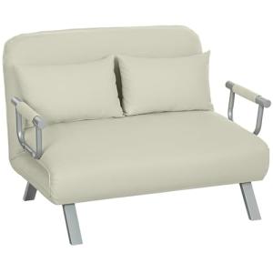 HOMCOM Sofá Cama de 2 Plazas Sofá Cama Plegable Tapizado en…
