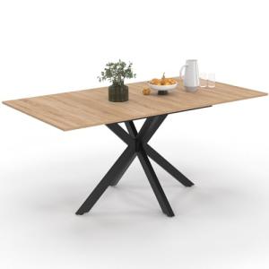 IDMarket – Mesa de comedor extensible rectangular Alix 4-8…
