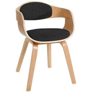 CLP Silla De Visita Kingston En Tela I Silla De Madera con…
