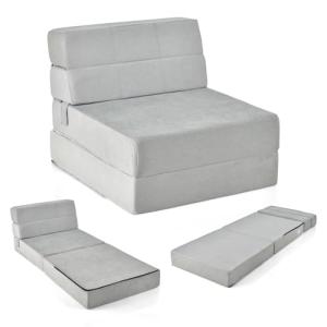 FANTASK Sofá Cama Plegable 3 en 1, colchón Plegable, Espuma…