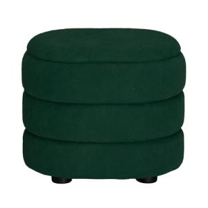 URBNLIVING Puf otomano de terciopelo suave para almacenamie…