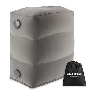 Maliton Viajes Inflable Reposapiés, Almohada Inflable Altur…