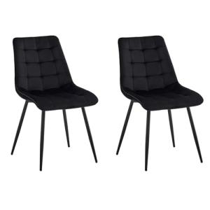 BenyLed Juego de 2 Silla de Comedor Moderna de Terciopelo,…