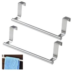 2 Piezas Toallero Colgante para Puerta de Cocina Sin Taladr…