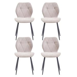 JZGORC Juego de 4 Silla de Comedor, Silla de Cocina de Tela…