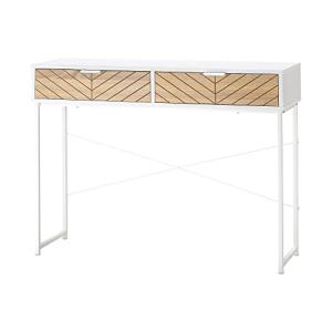 HOMCOM Mesa de Consola 100x30x75 cm Mesa de Entrada con 2 C…