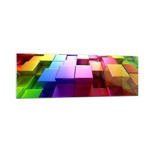 Vidrios decorativos 160x50cm Cuadro Sobre Vidrio Moderno Ab…