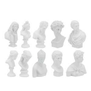 10 Piezas Resina Yeso Figura Maniquine Busto Estatua Romana…