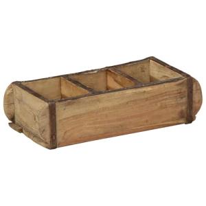 vidaXL Contenedores de almacenamiento de madera, rectangula…