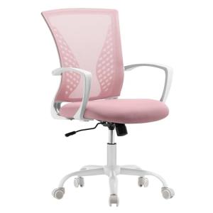 SONGMICS Silla de Malla, Silla de Oficina Giratoria, Altura…