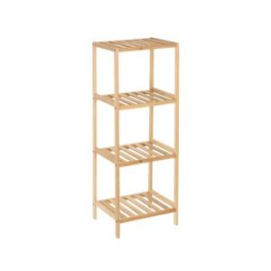 Estantería de 4 estantes de Madera de Abeto Natural Claro d…