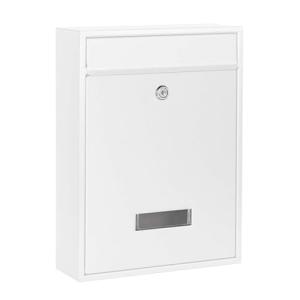 Wiltec Buzón de Pared Color Blanco V10, buzón de Pared con…