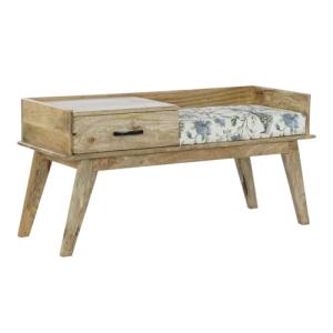 Home ESPRIT Banqueta Multicolor Natural Madera de Mango 114…