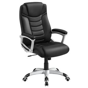 SONGMICS Silla de oficina ejecutiva, Silla giratoria ergonó…
