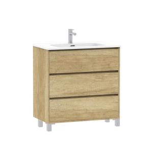 Baikal Mueble de Baño Lex. Mueble MONTADO. 3 Cajones con Pa…