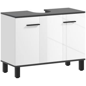 HOMCOM Mueble bajo Lavabo Mueble de Lavabo con Pie Mueble d…