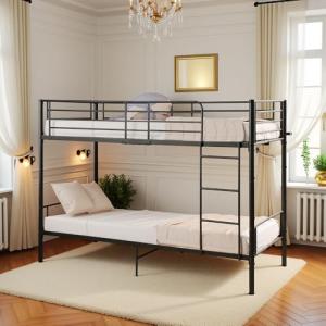 DORAFAIR Litera 90 x 200 cm, Cama de Metal con somier, Cama…