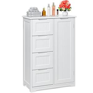 Xbro Armario de Baño con 4 Cajones y Puertas, Mueble Auxili…