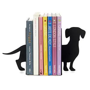 Balvi Sujetalibros Teckel Color Negro Soporte para Libros d…