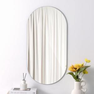 Navaris Espejo Ovalado - Espejo Oval de Pared 75 x 38 cm -…