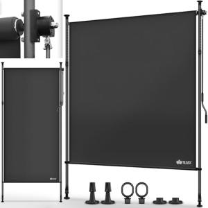 tillvex® Toldo vertical con pinza, 100 x 310 cm, antracita…