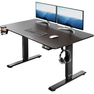 CASARIA® Escritorio Ajustable en Altura Acero Función Memor…