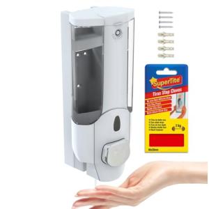 CHILL HOUSE Dispensador Jabon Baño Pared 350ML - Jabonera D…